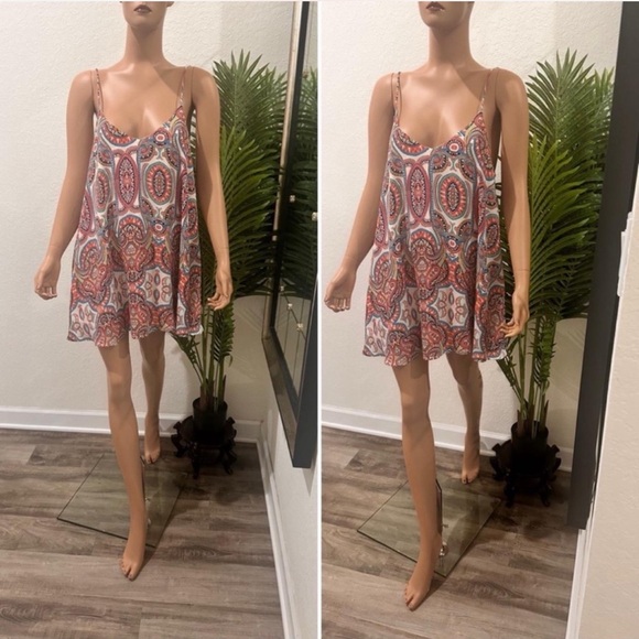 Show Me Your MuMu Colorful Paisley Dress S - Picture 5 of 8